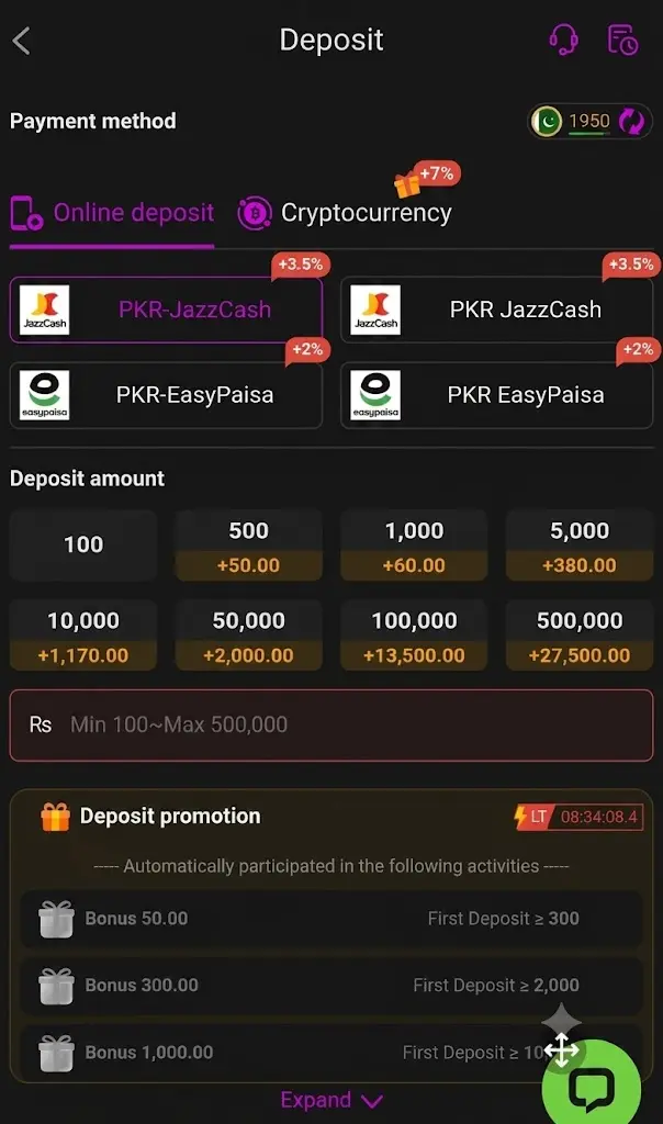 786 ACE game APK payment screen preview for andriod