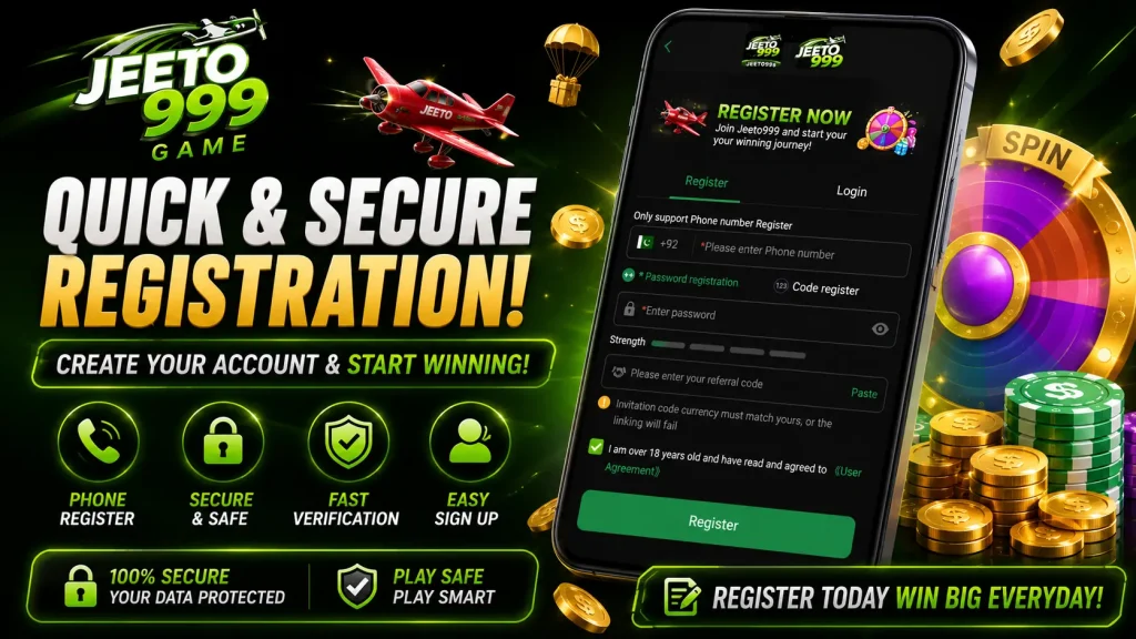 Jeeto999 game APK quick and secure registration