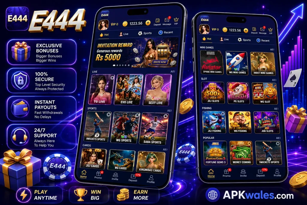E444 game APK banner image