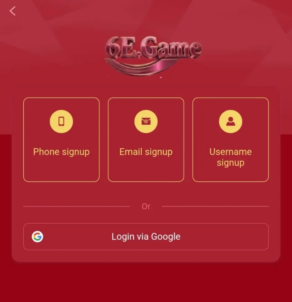 6E game apk register your account 