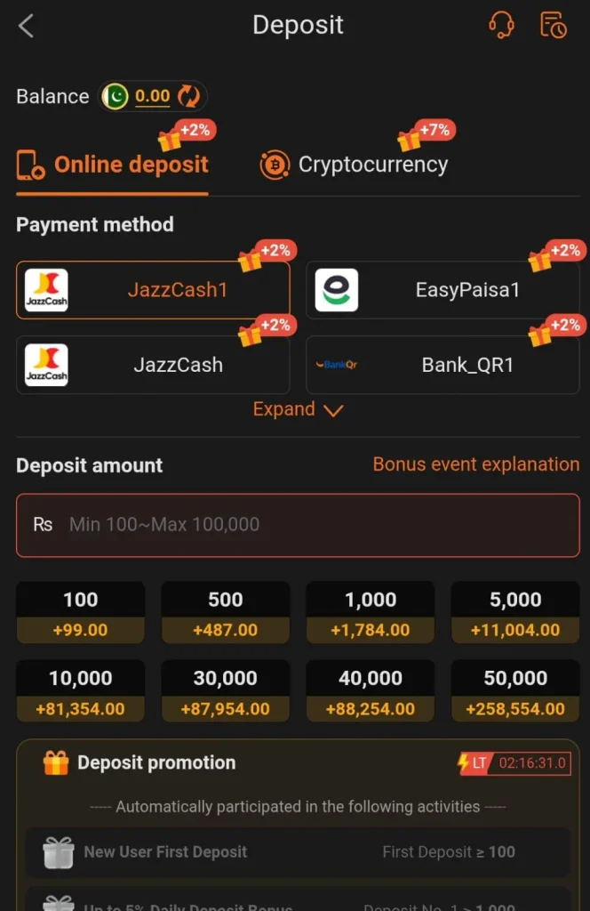 999HA game payment method image