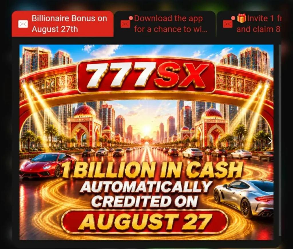 777SX Game 1 Billion Promotion 