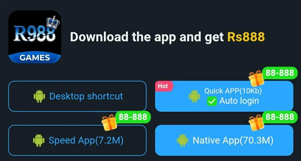 R988 game download the APK Image
